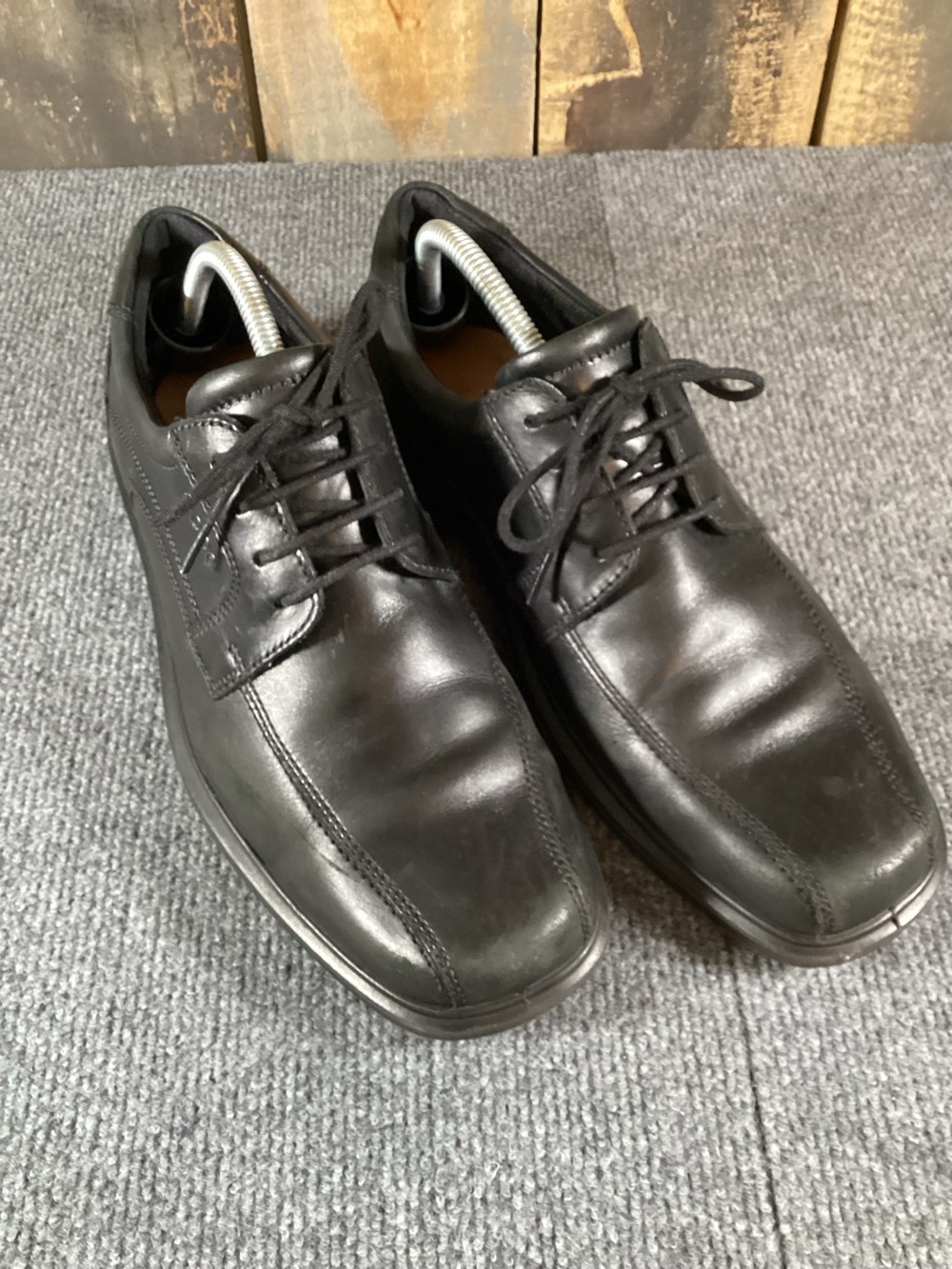 Ecco Helsinki 2.0 black leather dress shoes men’s size EU 43/ US 10